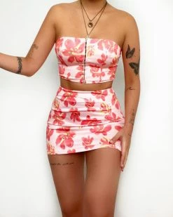 Kameli Boutique Marigold Floral Mini Skirt