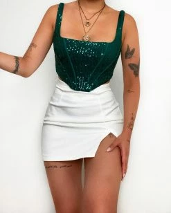 Kameli Boutique Aries Corset Top - Green