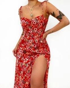 Kameli Boutique Kindra Floral Midi Dress