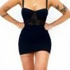 Kameli Boutique Porsha Mini Dress - Black