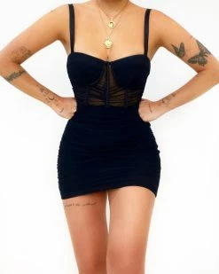 Kameli Boutique Porsha Mini Dress - Black
