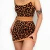 Kameli Boutique Mitzi Leopard Mini Skirt