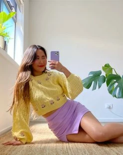 Kameli Boutique Thalita Mini Skirt - Lilac -Kameli Boutique - shop image 874a4890 eed6 4893 8f67 e40ce992a57a 800x